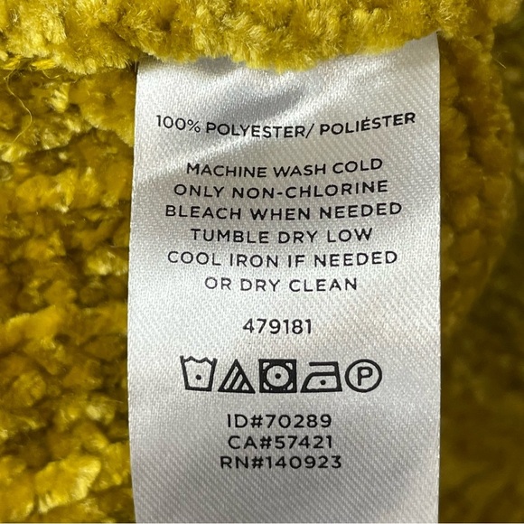 Loft Harvest Gold Chenille Cozy Minimalist Sweater - Sz L - Picture 8 of 13